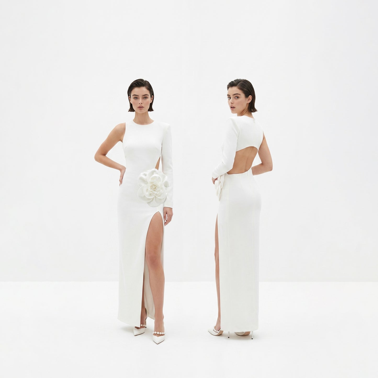 PRECIOUS DRESS WHITE LONG