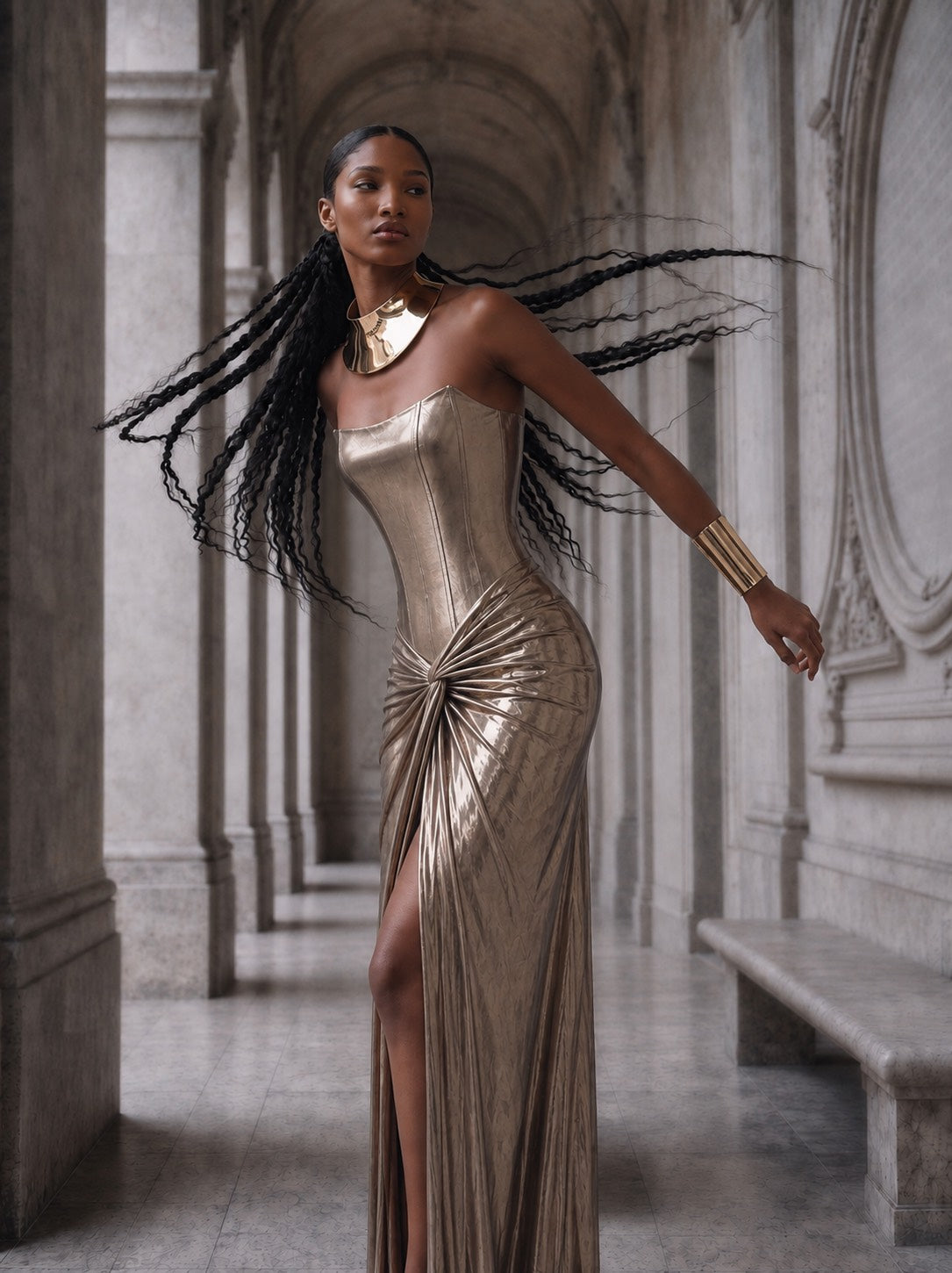 Venus Gown Gold