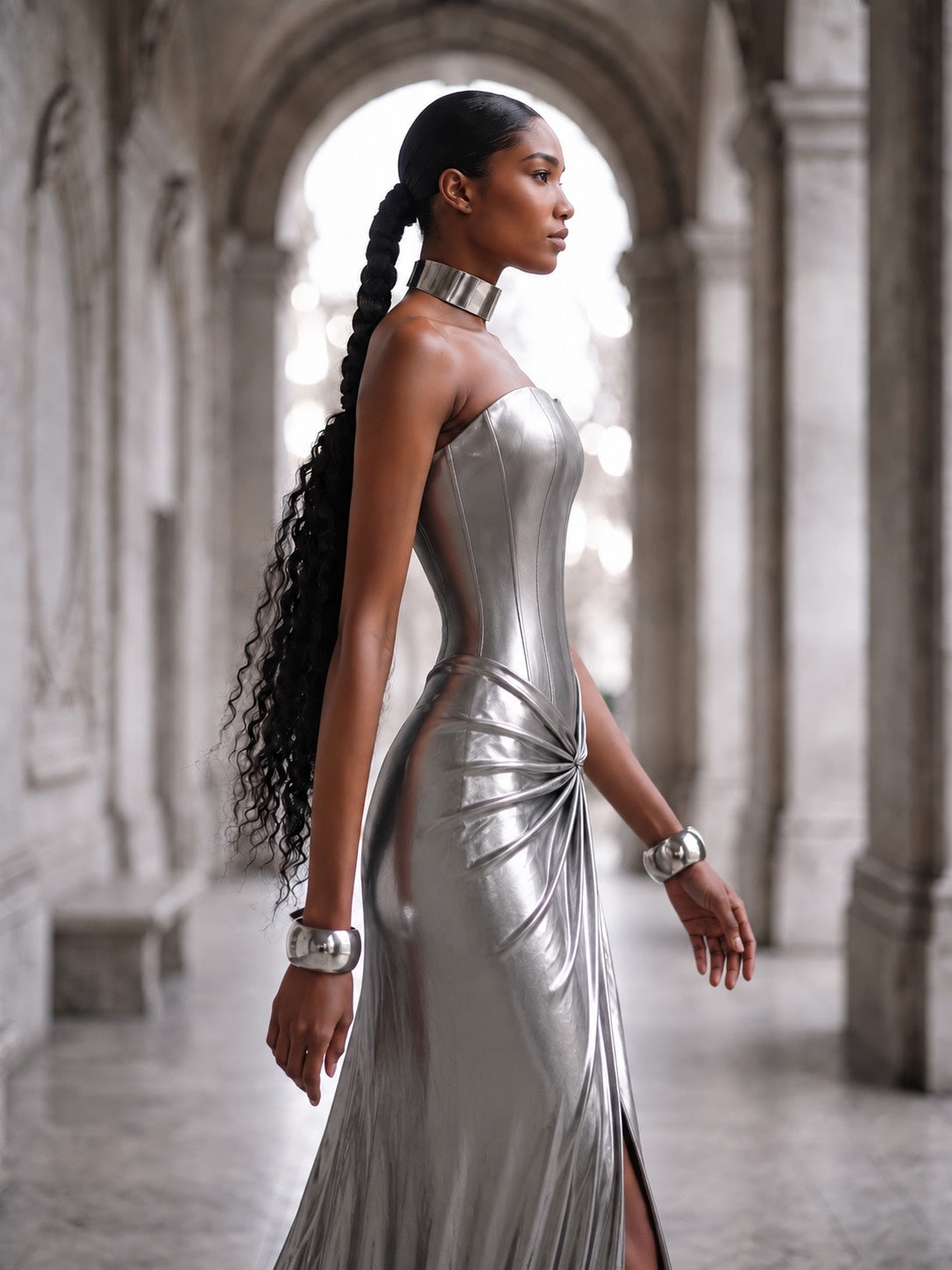 Venus Gown Silver