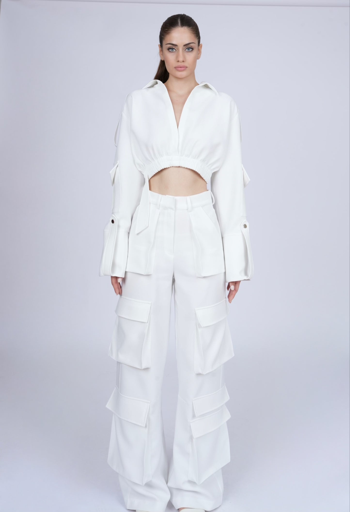 JADE WHITE TROUSERS