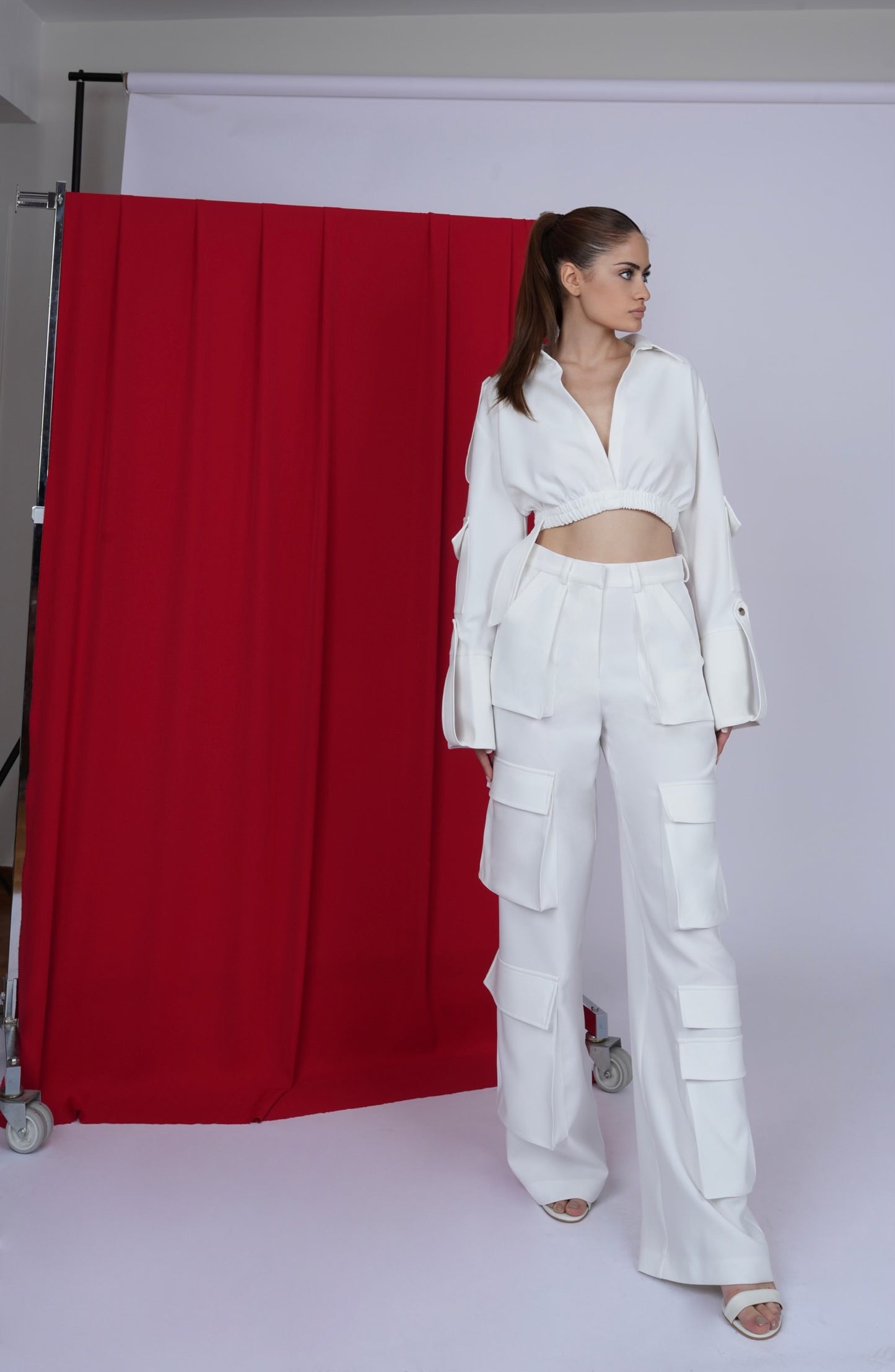 JADE WHITE TROUSERS