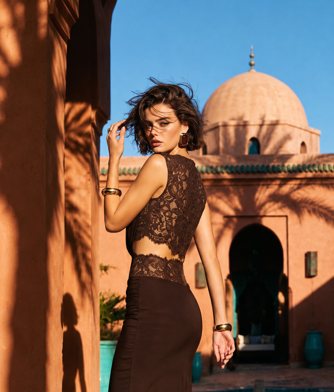 Joy Top Brown