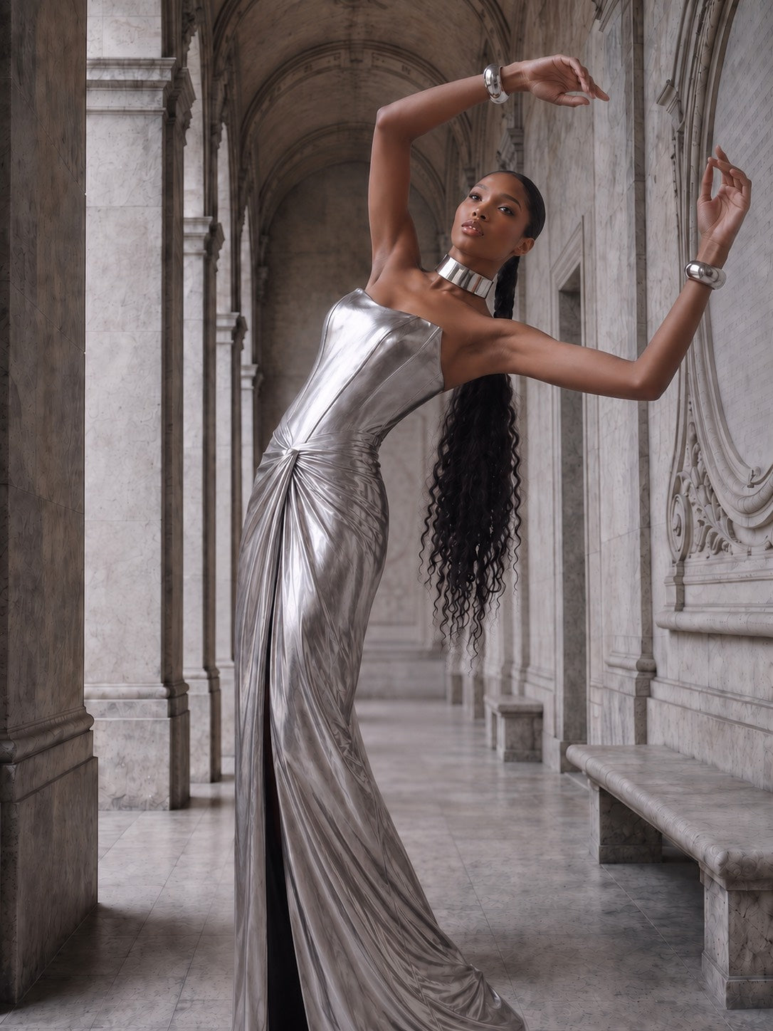 Venus Gown Silver